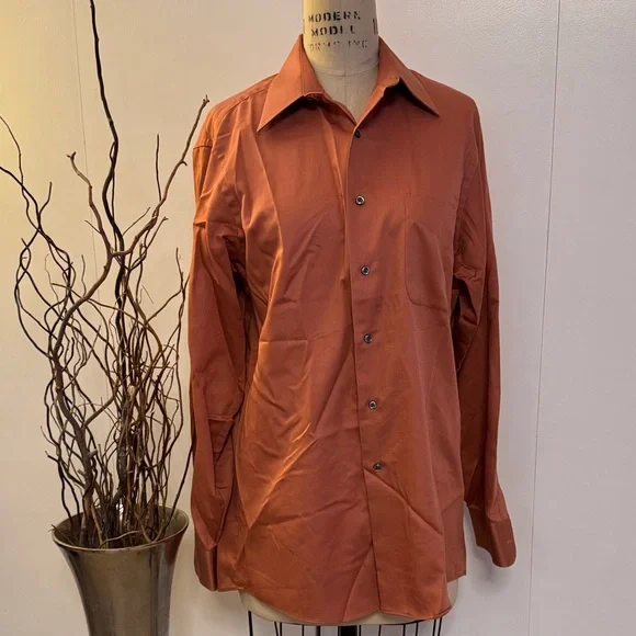 Geoffrey Beene Men's Rust Shirt Jacket - Picture 1 of 6